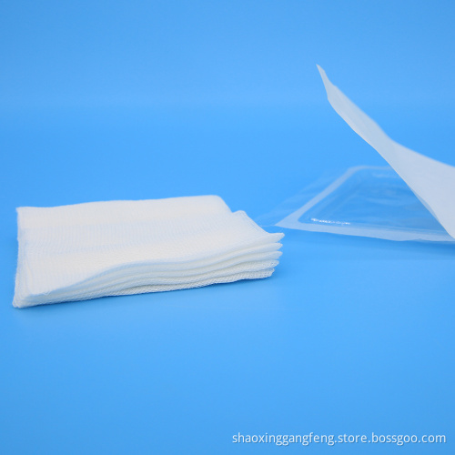 Tepi terlipat X-ray Medical Absorbent Cotton Gainwal SWAB